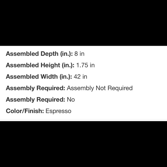 Floating Shelf 42in. - Picture 2 of 5